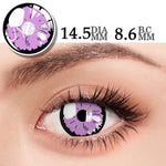 Purple Flower Contact Lenses